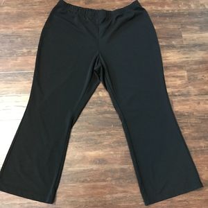 Susan Graver Basic Black Slip On Dress Pants